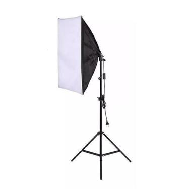 Imagem de Softbox Luz contínua 50x70cm Soquete e27 - Kit com Tripé - oem