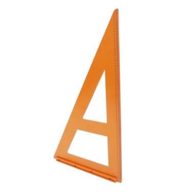 Imagem de Régua de Plástico de Engenharia, Escalas Gravadas Em Dupla Face, Isolamento, Régua Triangular para Carpintaria Com Design de Base Sólida Sem Costura, para Várias Condições de