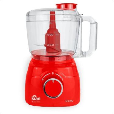 Imagem de Processador De Alimentos 1 Litro Kian 350W - Vermelha - 220V