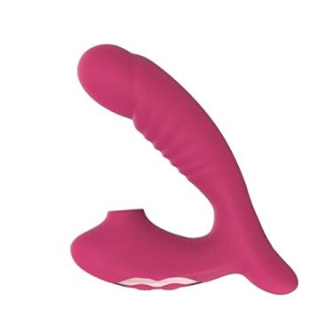 Imagem de Vibradores Feminino Estimulador Duplo 10 Velocidades Sexuais Estimulação Clitóris e Ponto G Erótico Zatla (Vermelho)