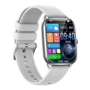 Imagem de Smartwatch de 1,9 polegadas HD Color Touchscreen BT Chamada Vários modos esportivos IP67 À prova d'água Adequado para Android iOS Silver