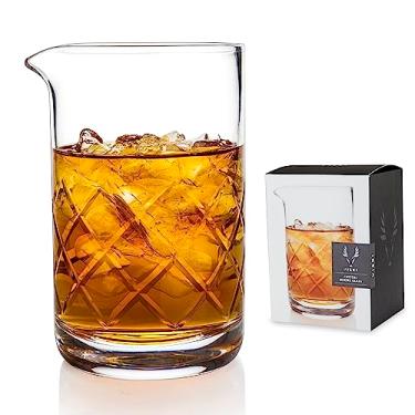 Imagem de Viski Copo para mistura de coquetel 482 g. Jarro de cristal grosso Design de base grossa Copos para bar - Itens essenciais para bar