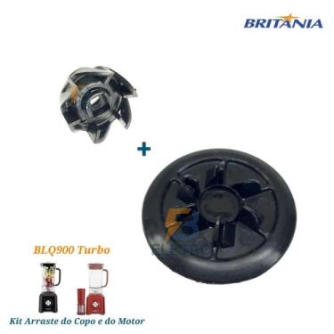 Imagem de Kit Arraste Original do Motor e Do Copo Liquidificador Britania BLQ900