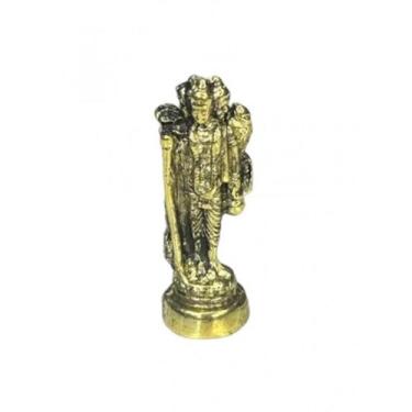 Imagem de Escultura Trimurt Deuses Brahma, Vishno, Shiva 4,0 Cm Metal - Lua Míst