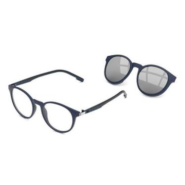 Imagem de Armação Óculos Mormaii Swap 2 M6071k2951 Azul Fosco Clip On Polarizado