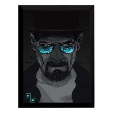 Imagem de Quadro Serie Breaking Bad Heisenberg Arte Poster Moldurado - Fanarte