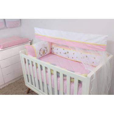 Imagem de Kit de Berço 07 Peças Mimos - Bebê & Enxoval, Abelinha