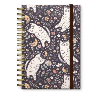 Imagem de Bansutay Caderno espiral fofo, encadernação com papel premium para meninas, mulheres, 120 páginas, 100 g/m², caderno pautado na faculdade, perfeito para presentes, enfermeiras, professoras, mulheres