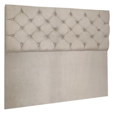 Imagem de Cabeceira Capitonê Solteiro 0,90m Jade Suede Bege