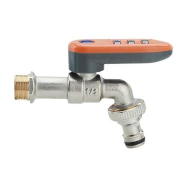 Imagem de FashionCha externa com trava e trava de código de 3 dígitos, evita o uso não autorizado de água, rosca macho de 1/2 polegada para uso externo