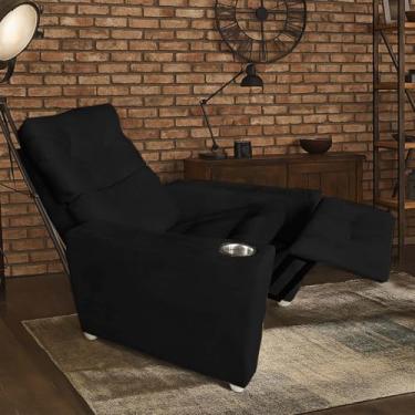 Imagem de Poltrona Idoso Reclinável 3 Posições Magazine Preto