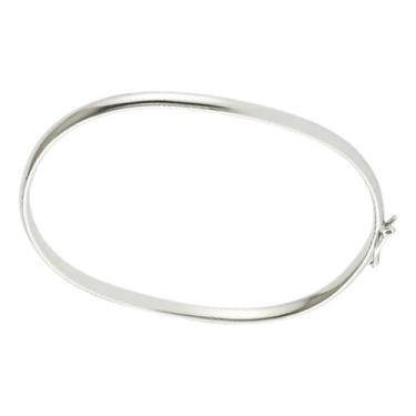 Imagem de Bracelete Feminino Fio Redondo 4 Mm Prata 925 Italiana - Princesa das 