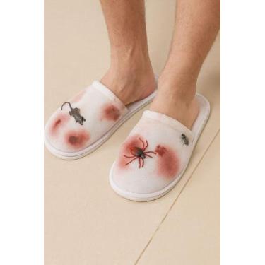 Imagem de Pantufa Halloween com sangue e aranhas Cromus