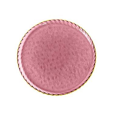 Imagem de Prato de serviço estilo nórdico Phnom Penh prato de frutas conjunto criativo prato de vidro doméstico leve prato de salada de luxo pratos pratos de jantar (cor: B, tamanho: L)