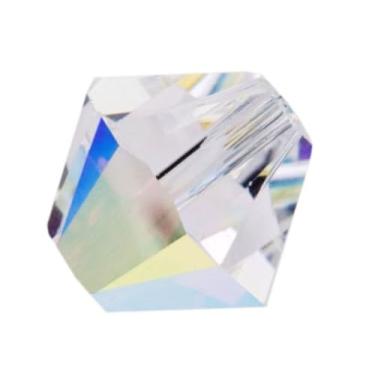 Imagem de 50 peças Adabele Austríaco 6 mm Facetado Contas de Cristal Bicone Transparentes AB Compatível com Cristais Swarovski para Fabricação de Joias SSB602