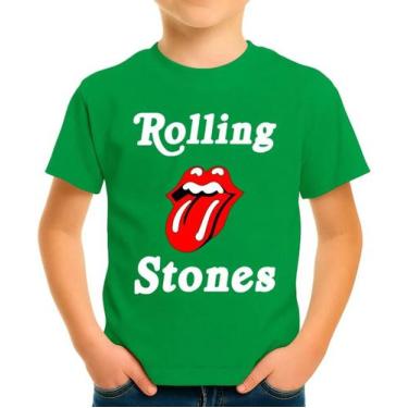 Imagem de Camiseta Camisa Infantil Juvenil Banda de Rock The Rolling Stoness Md2