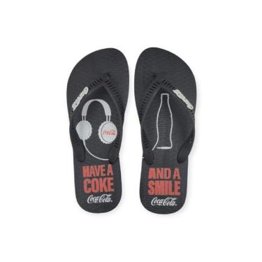 Imagem de Chinelo Coca-Cola Shoes Headphone Masculino Adulto Ref. CC4843-Masculino