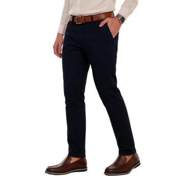 Imagem de Calça Esporte Fino Masculina Alfaiataria Slim Sarja Com Elastano Medson -Masculino
