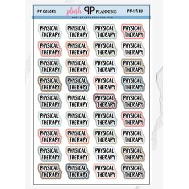 Imagem de Adesivos para Planner de Fisioterapia Cores Mistas 14 x 22 cm - Marca 
