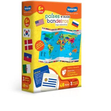 Imagem de Países e suas Bandeiras - Jogo Educativo - Toyster Brinquedos