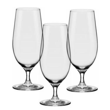 Imagem de Conjunto De 3 Taças De Cristal Para Cerveja 460ml Beer Glass - Alumina
