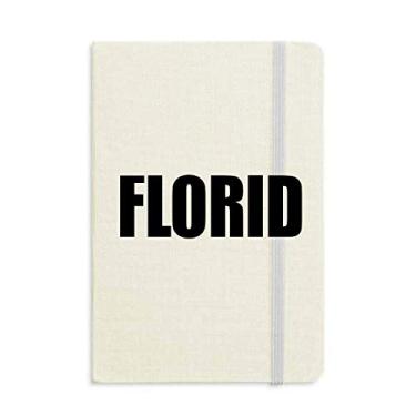 Imagem de Caderno com nome de cor florida capa dura clássico diário A5 presente