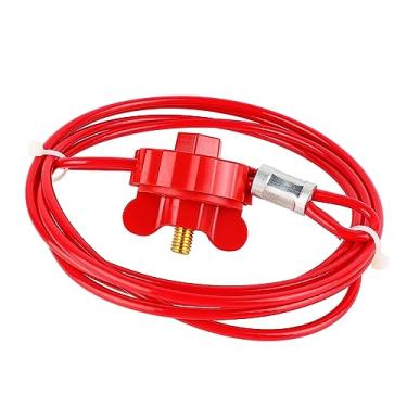 Imagem de Cadeado de Cabo de Aço, Trava de Cabo de Segurança Com Válvula Antiferrugem Prático Resistente Ao Calor Multifuro para Fabricação de Automóveis