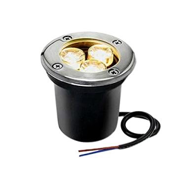 Imagem de Spot Led Embutir Chao Piso Jardim 3w Prova Dagua Branco Quente