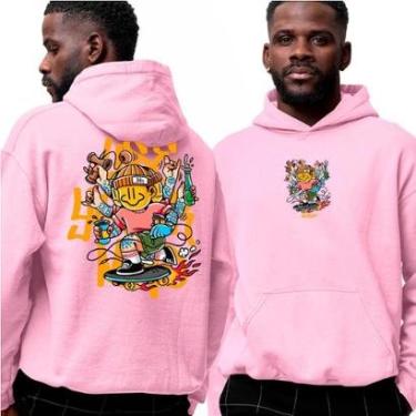 Imagem de Moletom Estampado Algodão‎ Boy And Street Style Graphite Abstract-Unissex