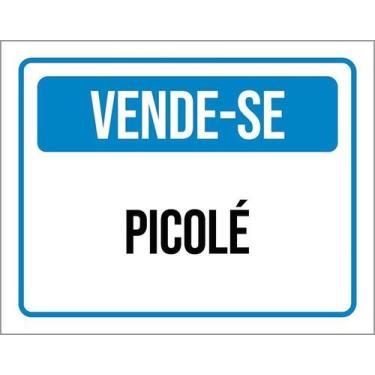 Imagem de Kit 3 Placas Sinalização Vende-Se Picolé ul - Sinalizo