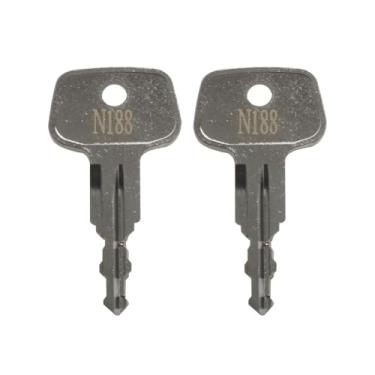 Imagem de seork Chave de substituição de rack de carro N188 (2 peças) serve para suportes de teto compatíveis com Thule, caixa de carga, transportadoras, barras transversais código N188