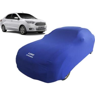 Imagem de Capa Automotiva Para Ford Ka Sedan Tecido Helanca Lycra - Mz, Azul
