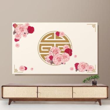 Imagem de WMLTZFUS Protetor de tela interno para Smart TV LCD LED de 42-100 polegadas, pano de cobertura de tela de lavagem à máquina, capas à prova de poeira de TV padrão chinês - C | 65 polegadas