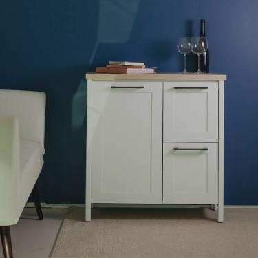 Imagem de Aparador Buffet 1 Porta 2 Gavetas Bn-01 Branco