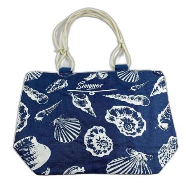 Imagem de Bolsa Feminina De Praia Sacola Grande Com Forro Fundo Do Mar Oceano