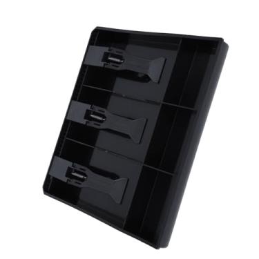 Imagem de Domary Registro de Gavetas de Dinheiro A Substituição Bandeja Organiza Clipes de Dinheiro Com Conveniência Preta Branca 3bills (Preto)