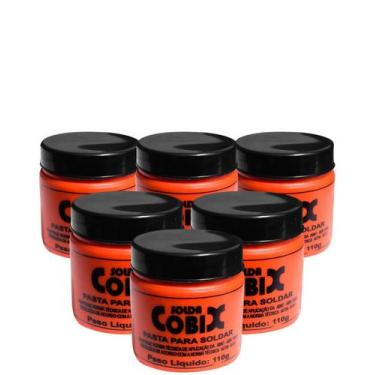 Imagem de 6 Pastas para Solda marca Cobix Pote 110g