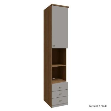 Imagem de Guarda Roupa Modulado Lateral 01 Porta com 245cm de Altura 03 Gaveta S