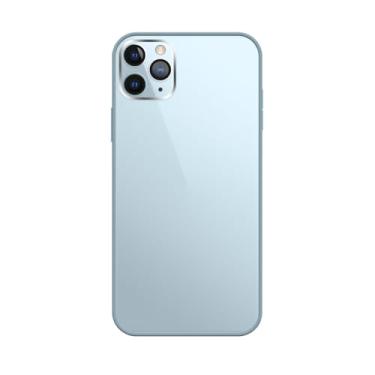 Imagem de Capinha Compativel com iPhone 11 Pro Max Verso Vidro Reflexivo Bordas de Silicone Luxuosa Premium Com Proteção de Camera