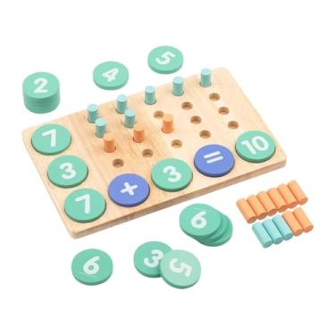 Imagem de KiBcsLic Brinquedos de matemática, contagem de números, coordenação olho-mão, aritmética, auxílios para ensino, brinquedos de educação infantil para meninos e