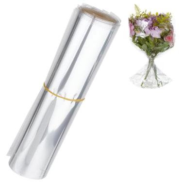 Imagem de BENECREAT 150 unidades de sacos de flores, 40 x 29 cm transparente para buquê de água, sacos de celofane para embrulho de flores, embalagem de presente, armazenamento de decoração