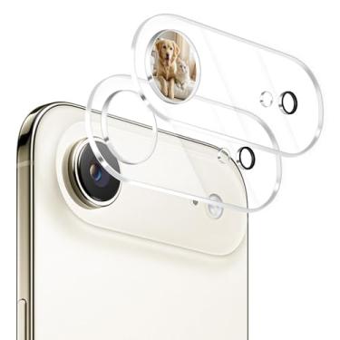 Imagem de AIYEEN Protetor de lente de câmera (pacote com 2) compatível com iPhone Air de 6,5 polegadas, vidro temperado 9H, capa transparente HD antiarranhões, resistente a manchas [fotos noturnas]