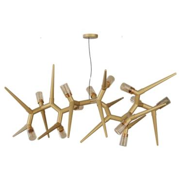 Imagem de Pendente Sirius Dourado 5W E14 - Ferro + Vidro Ref:1410