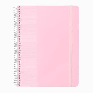 Imagem de Caderno Universitário Cos 10x1 200 Folhas Pautado Rosa Confetti