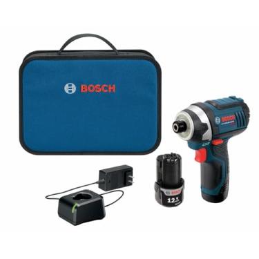 Imagem de BOSCH PS41-2A 12V Max 1/4-Inch Hex Impact Driver Kit with 2 Batteries, Charger and Case,Blue