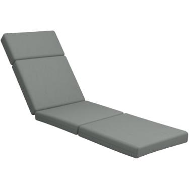 Imagem de Almofadas de espreguiçadeira para ambientes externos, 182 x 53 x 10 cm para móveis ao ar livre - Almofada de substituição à prova d'água para sala de estar e pátio, almofada grossa resistente ao