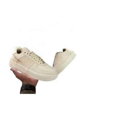 Imagem de Tenis casual unissex tecido  allk lançamento 2025 bege, Bege, 34