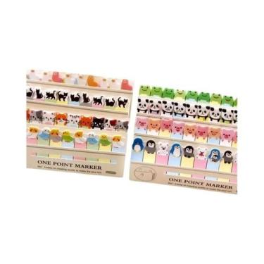 Imagem de Blocos De Notas Adesivos Mini De Animais De Desenho Animado Fofos, Pap