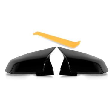Imagem de WODHMIEY Capas de reposição para espelhos retrovisores ABS design elegante fácil instalação a arranhões - Acessórios exteriores resistentes para 1 2 3 4 séries X1 F20 F22 F23 F30 F31 F32 F33 (preto