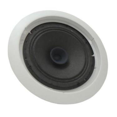 Imagem de Arandela redonda fiamon 6" difusor 30rms 8r branca